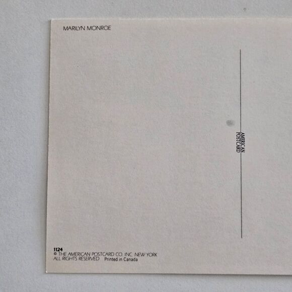 Vintage Marilyn Monroe Pinup Postcard Blue Swimsuit American Postcard NY 1950's - Picture 5 of 6